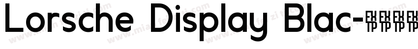 Lorsche Display Blac字体转换